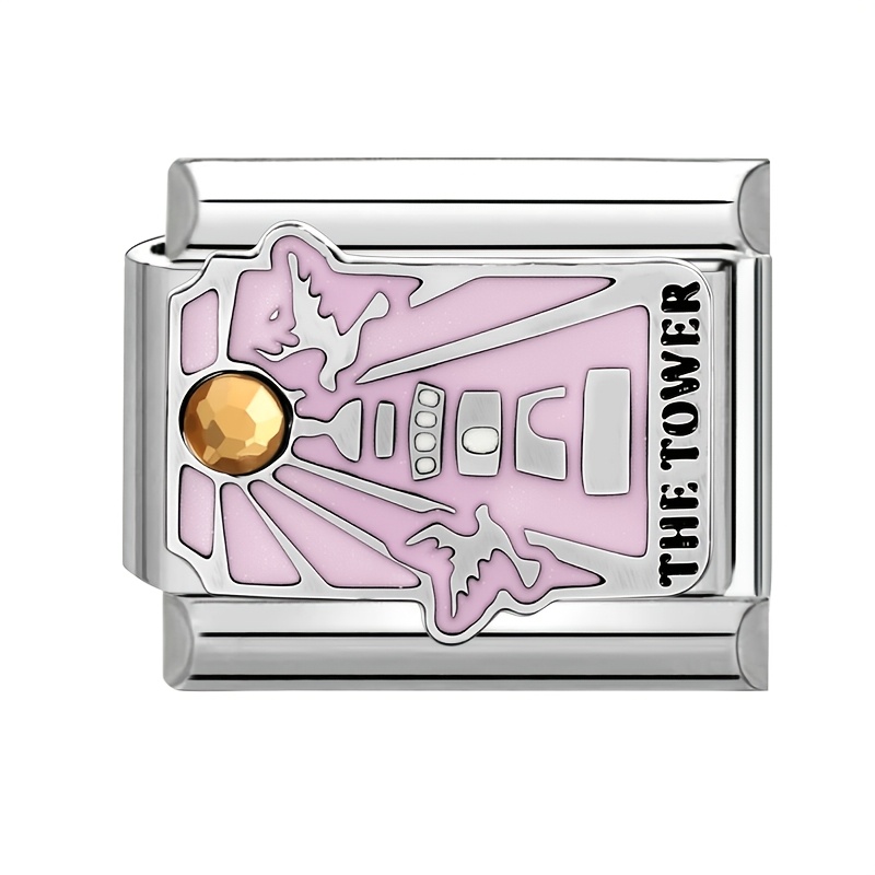 Fashionable Drip-Paint Style Accessory with Tarot Card Elements